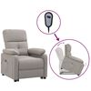 vidaXL Sill&oacute;n elevable tela gris taupe