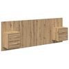 vidaXL Cabecero con Mueble 3 uds. Roble artisan Madera de ingenier&iacute;a