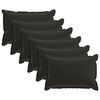 vidaXL Funda de almohada 6 uds. HOUTEN Negro 50 x 70 cm Poli&eacute;ster
