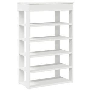 vidaXL Zapatero madera contrachapada blanco 60x30x98 cm