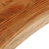 vidaXL Tablero rectangular madera de acacia borde vivo 120x40x3,8 cm