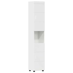 vidaXL Juego de Muebles de Ba&ntilde;o TULUM brillante 37 x 31,5 x 203 cm
