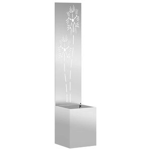 vidaXL Pantalla de Privacidad para Jard&iacute;n Plateado 32 x 32 x 150 cm