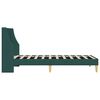 vidaXL Estructura de cama con cabecera Verde oscuro 100 x 200 cm tela