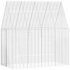 vidaXL Jaula para conejos Plateado 200 x 100 x 210 cm