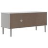 vidaXL Mueble de TV SENJA aspecto ratán madera pino blanco 106x40x49cm