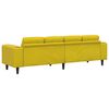 vidaXL Sof&aacute; de sala Amarillo 250 x 77 x 76 cm