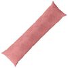 vidaXL Coj&iacute;n con almohada HEERLEN Rosa 40 x 145 cm Terciopelo