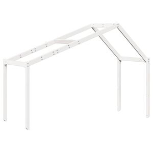 vidaXL Techo de cama infantil madera maciza blanco 213x95,5x144,5 cm