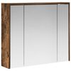 vidaXL Armario con espejo de ba&ntilde;o Roble ahumado 73,5 x 16 x 62,5 cm