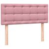 vidaXL Cama box spring con colch&oacute;n terciopelo rosa 120x210 cm