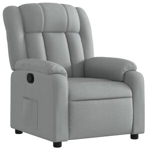 vidaXL Sill&oacute;n reclinable de tela gris claro