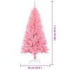 vidaXL &Aacute;rbol de Navidad con 150 LED con soporte Rosa 120 cm PVC