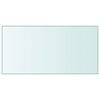 vidaXL Superficie de mesa vidrio templado transparente 50x100 cm