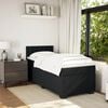 vidaXL Cama box spring con colch&oacute;n terciopelo negro 80x200 cm