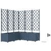 vidaXL Macetero de Jard&iacute;n Gris 40 x 40 x 125,5 cm Pl&aacute;stico