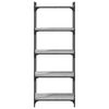 vidaXL Librer&iacute;a 5 estantes madera ingenier&iacute;a gris Sonoma 60x30x154 cm