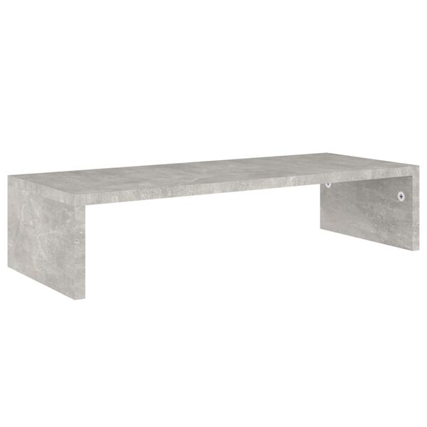 vidaXL Soporte para pantalla madera gris hormig&oacute;n 60x23,5x12 cm