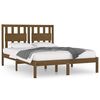 vidaXL Estructura de cama madera maciza de pino marr&oacute;n miel 140x200 cm