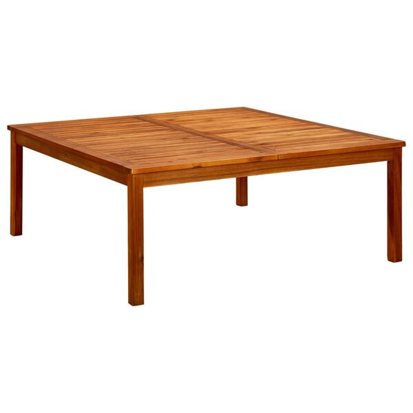 vidaXL Mesa de centro de jardín madera maciza de acacia 110x110x45 cm