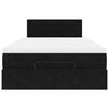 vidaXL Cama otomana con colch&oacute;n 120x190 cm terciopelo negro