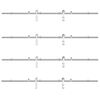 vidaXL Kit de herrajes para puerta corredera 366 cm acero plateado