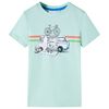 Camiseta infantil verde menta claro 92