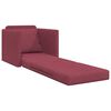 vidaXL Sof&aacute; cama 60cm Rojo vino tela