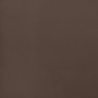 vidaXL Colchón muelles ensacados cuero sintético marrón 160x200x20 cm