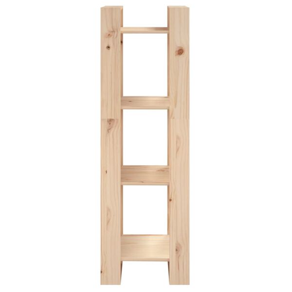 vidaXL Estantería/divisor de espacios madera maciza pino 41x35x125 cm