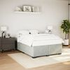 vidaXL Estructura de cama sin colch&oacute;n terciopelo gris claro 140x190 cm