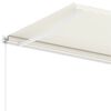 vidaXL Toldo de pie retráctil manual crema 600x300 cm