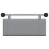 vidaXL Cabecera Colgante Liso Gris Claro 110 x 55 x 5 cm tela