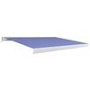 vidaXL Toldo de carrete motorizado azul y blanco 400x300 cm
