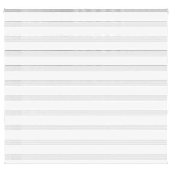 vidaXL Estor cebra blanco 160x150 cm tejido ancho 155,9 cm poliéster