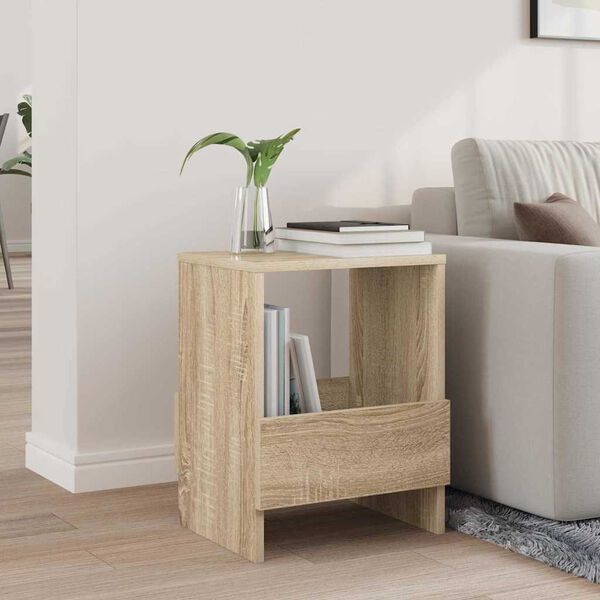 vidaXL Estante de revistas Roble Sonoma 35 x 30 x 45 cm