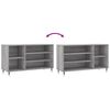 vidaXL Mueble zapatero madera contrachapada gris Sonoma 102x36x60 cm
