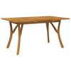 vidaXL Mesa de jard&iacute;n madera maciza de acacia 150x90x75 cm