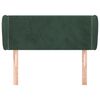 vidaXL Cabecero de terciopelo verde oscuro 103x23x78/88 cm