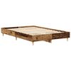 vidaXL Estructura de cama sin colch&oacute;n madera vieja 120x190 cm madera