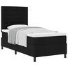 vidaXL Cama tipo Box Spring con colch&oacute;n Negro 80 x 200 cm tela