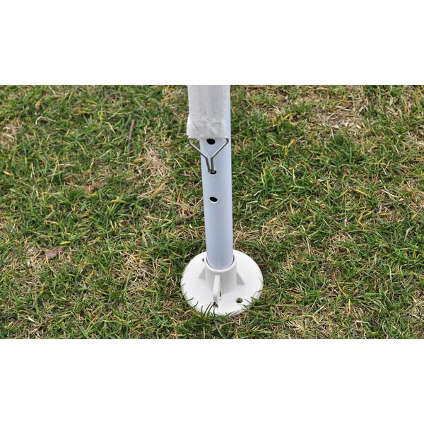 vidaXL Carpa cenador de jardín techo de pirámide 3x3 m