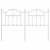 vidaXL Cabecero de metal blanco 150 cm