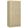 vidaXL Armario de madera contrachapada color roble 82,5x51,5x180 cm