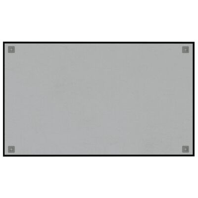 vidaXL Pizarra magnética de pared vidrio templado negro 100x60 cm