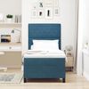 vidaXL Cama tipo Box Spring Azul Oscuro 90 x 200 cm Terciopelo