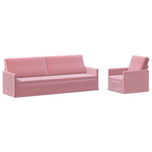 vidaXL Juego de Sof&aacute; 2 pcs Rosa PWNED_BY_LORD666_YWH