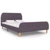 vidaXL Estructura de cama sin colch&oacute;n Tela topo 120x190 cm