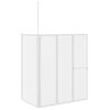 vidaXL Mampara de ba&ntilde;o Esmerilado 120 x 70 x 137 cm Aluminio