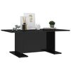vidaXL Mesa de centro madera contrachapada negro brillo 103,5x60x40 cm